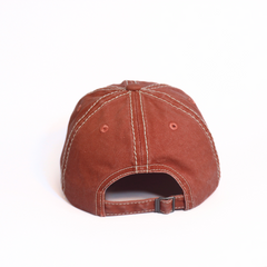 DUSTY ORANGE COTTON BASEBALL CAP