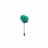 JADE GREEN CLASSIC ROSE LAPEL PIN