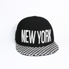 NY CHECKMATE SNAPBACK CAP
