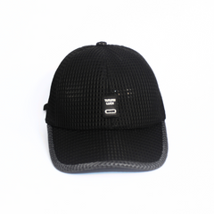 BLACK MESH LINK BASEBALL CAP