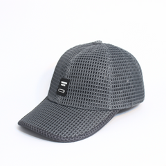 DARK GREY MESH LINK BASEBALL CAP