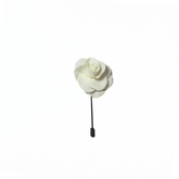 OFF WHITE CLASSIC ROSE LAPEL PIN