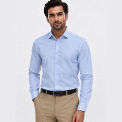 SKY BLUE REGULAR FIT FORMAL SHIRT