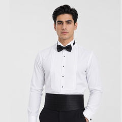 BLACK FORMAL CUMMERBUND SET FOR MEN