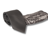 GREY WIDE STRIPED TIE SET