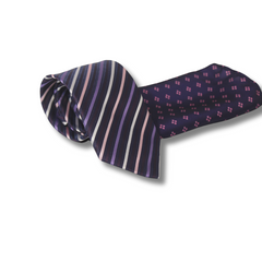 THE PURPLE PALETTE STRIPED TIE SET