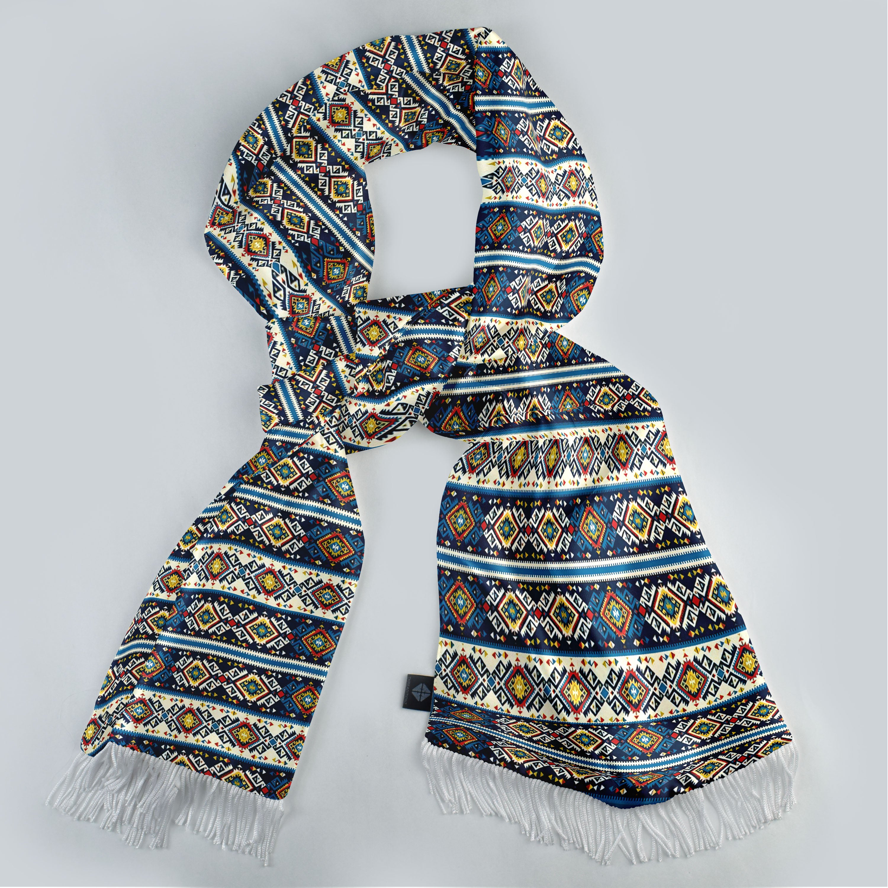 DIAMOND MAZE SILK SCARF