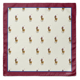 THE WHITE POLO STANDARD SILK POCKET SQUARE