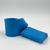 CERULEAN BLUE SELF PRINTED TIE & POCKET SQUARE SET