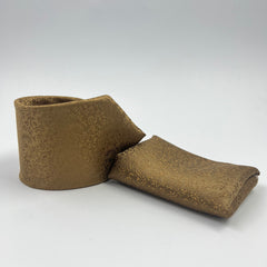 BROWN SELF PRINTED TIE & POCKET SQUARE SET