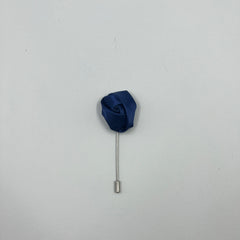 INK BLUE FLORAL LAPEL PIN