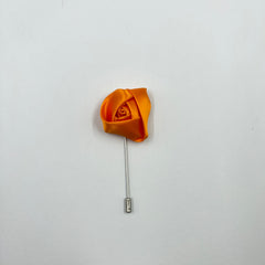 ORANGE FLORAL LAPEL PIN