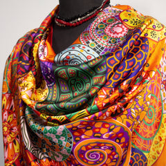 Whirls & Swirls SILK SCARF