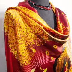 Golden Fall Fantasy Silk Wrap