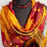Golden Fall Fantasy Silk Wrap