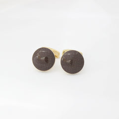 Brown Weaved Enchantment Cufflinks