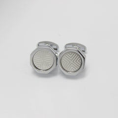 Angular Hexagon Statement Cufflinks