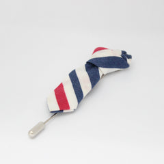 Dapper Striped Tie Lapel Pin