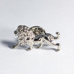 THE KING'S ROAR SILVER BROOCH