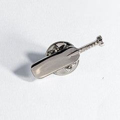 SILVER CRICKET FANATIC'S BROOCH