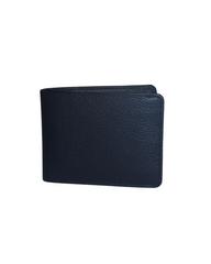 SLIM VAULT BLUE TEXTURED WALLET