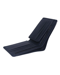 SLIM VAULT BLUE TEXTURED WALLET