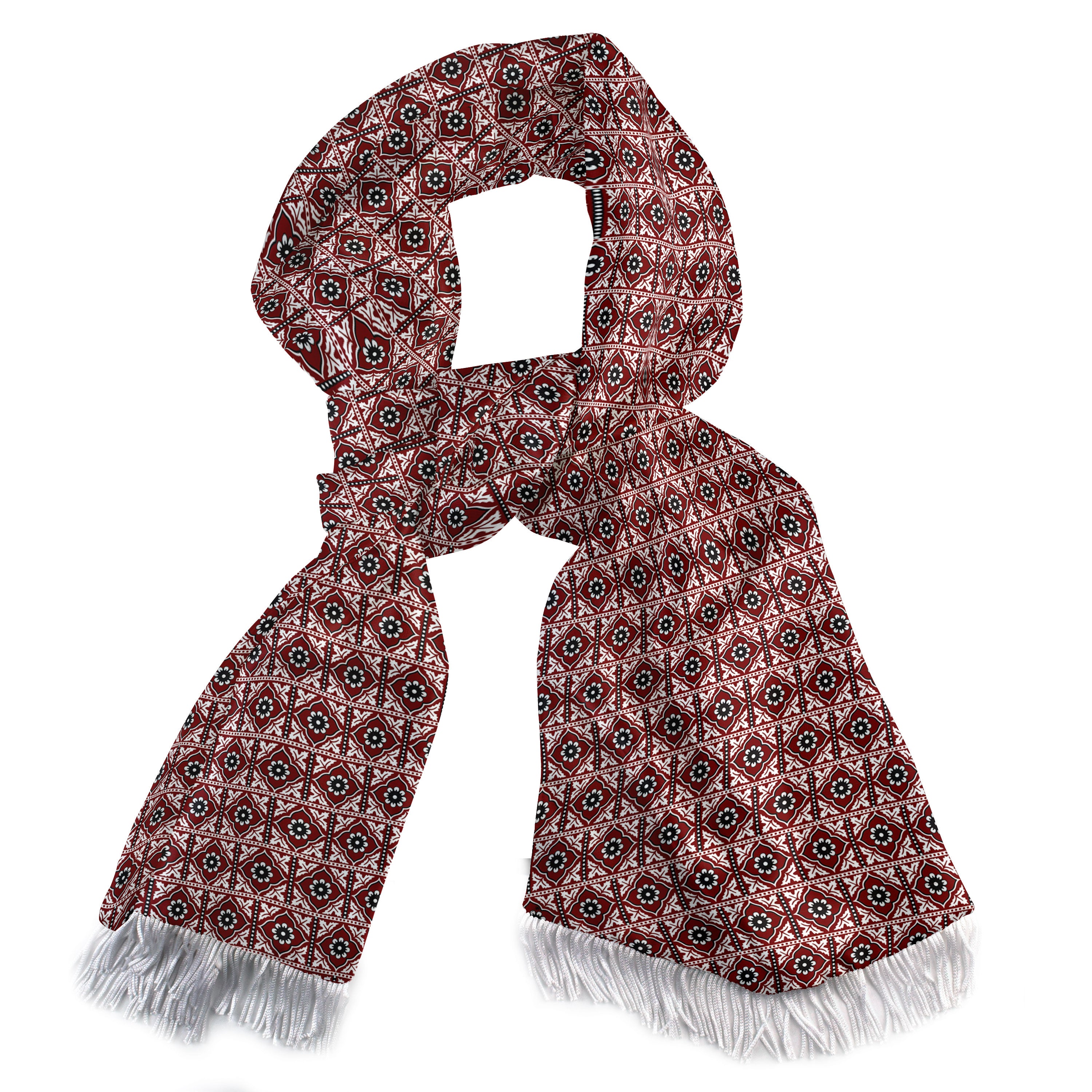 TRADITIONAL AJRAK SILK SCARF (LUXE COLLECTION)
