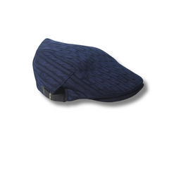 BLUE WOOL FLAT WINTER CAP