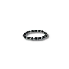 GREY STONESQUARE BEAD BRACELET