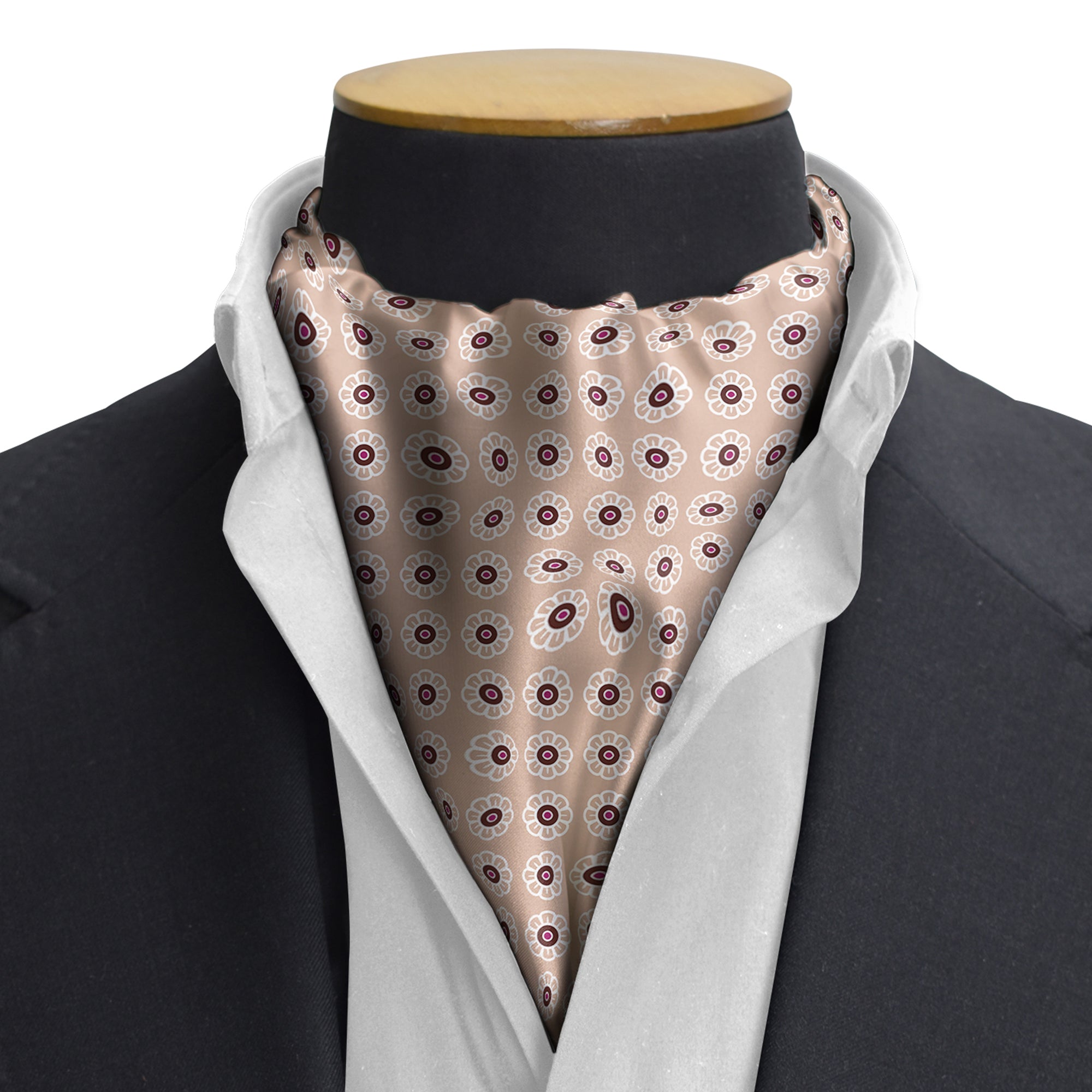 W21-DAISY SILK CRAVAT