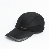 Black Mesh-Core Parachute Cap - Enhanced