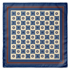 THE ORANGE REGIMENTAL STRIPED TIE AND POCKET SQUARE SET