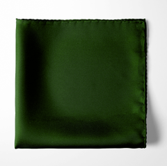 THE SOLID GREEN SILK POCKET SQUARE