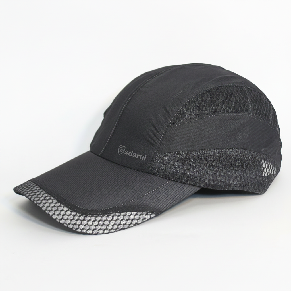 Iron Grey Mesh-Core Parachute Cap - Enhanced