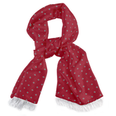 OXFORD MAROON SILK MEN SCARF