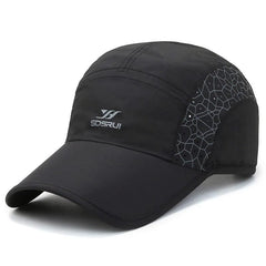 BLACK VENTURA-MOSAIC PARACHUTE CAP