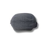 CHARCOAL WOOL FLAT WINTER CAP