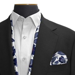 W21-BRF1 SILK SCARF & POCKET SQUARE SET