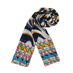 DIGITAL WAVES SILK MEN SCARF