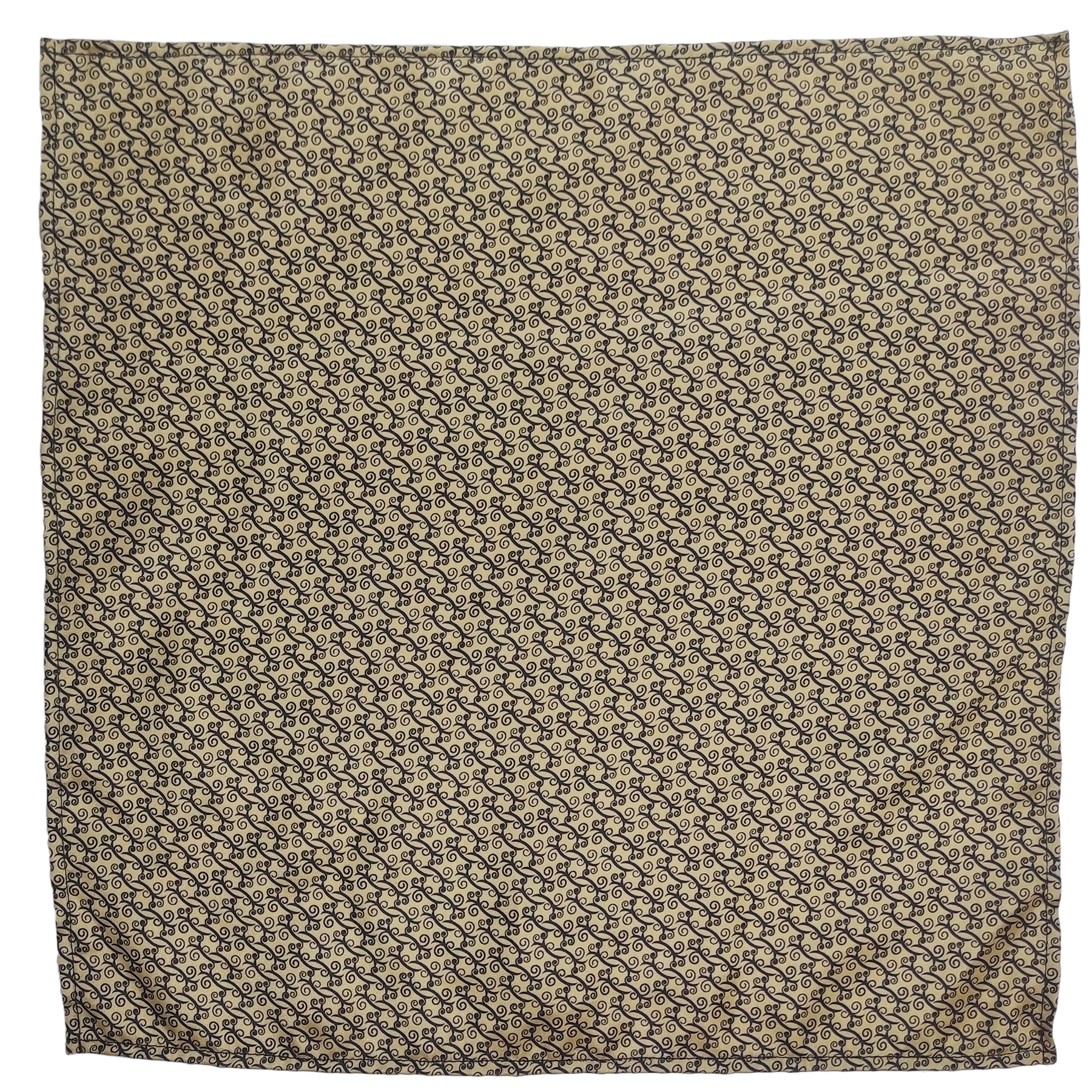 Golden Paisley Garden Pocket Square