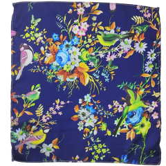 Birds Chirping Silk Pocket Square1