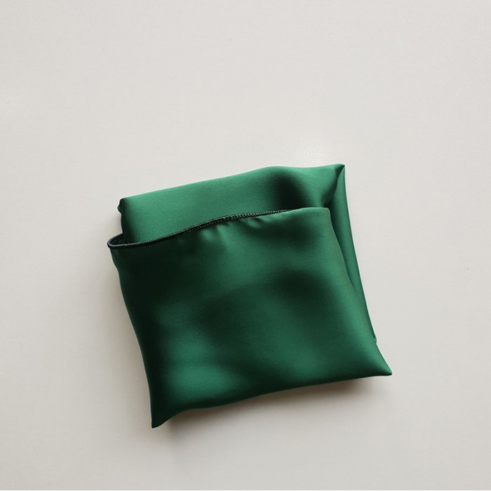 Solid Green Pocket Square