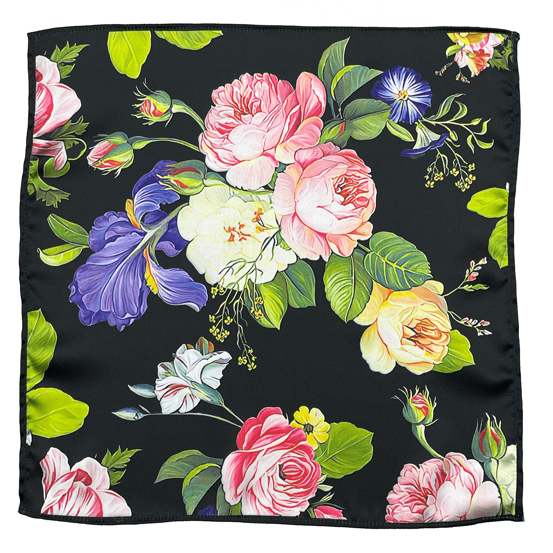 Blossomed Roses Silk Pocket Square