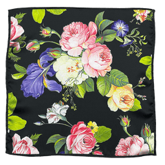 Blossomed Roses Silk Pocket Square