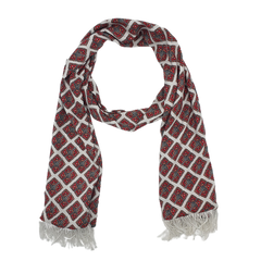 Swiss Ajrak Silk Scarf (LUXE COLLECTION)