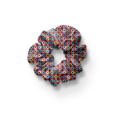 DIGITAL MAZE SILK SCRUNCHIE