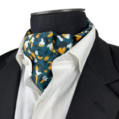 THE ARMY GREEN SILK CRAVAT