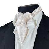 WHITE SPARKLES SILK CRAVAT