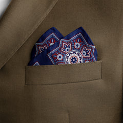 IMPERIAL AJRAK SILK POCKET SQUARE (LUXE COLLECTION)