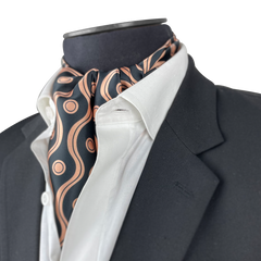 GOLDEN SPIRAL SILK CRAVAT